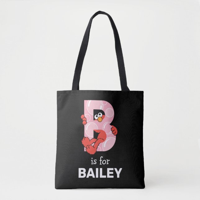 Elmo Alphabet | B Bubbles Tote Bag (Front)