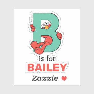 Elmo Alphabet   B Teal