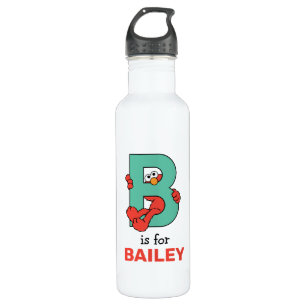 Elmo Alphabet B Teal 710 Ml Water Bottle