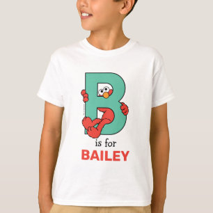 Elmo Alphabet   B Teal T-Shirt