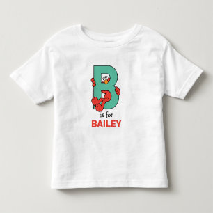 Elmo Alphabet   B Teal Toddler T-Shirt
