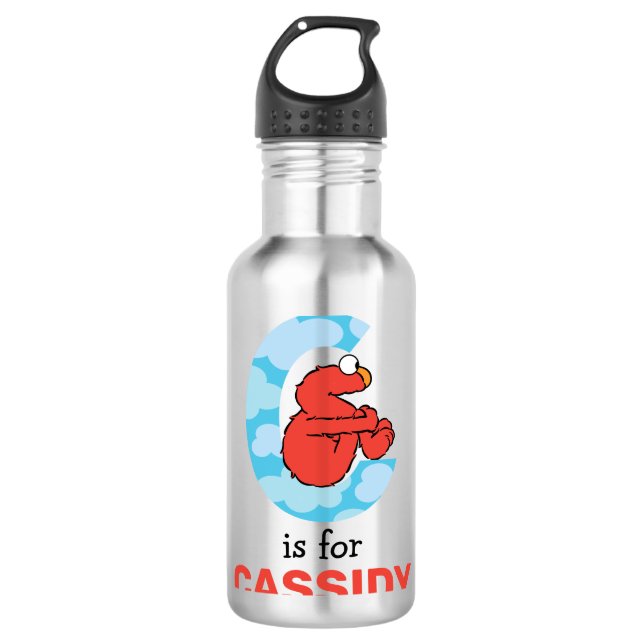 Elmo Alphabet | C Clouds 710 Ml Water Bottle (Front)