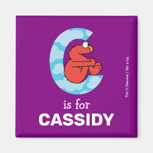 Elmo Alphabet C Clouds Magnet