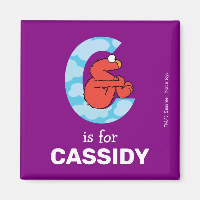 Elmo Alphabet | C Clouds Magnet (Front)