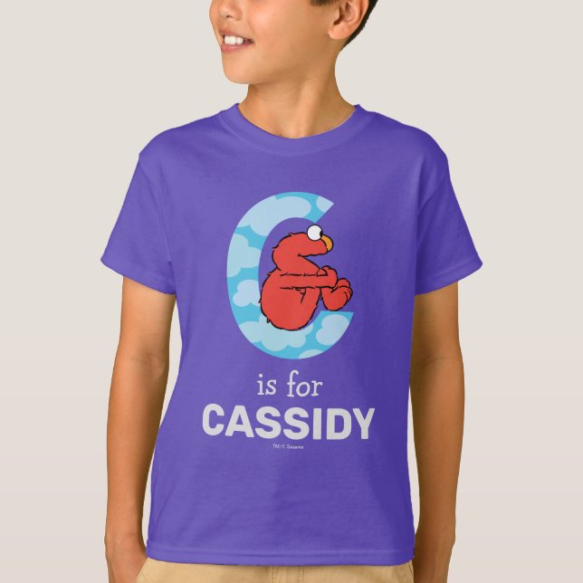 Elmo Alphabet | C Clouds T-Shirt (Front)