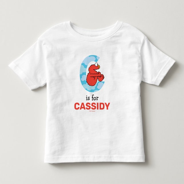 Elmo Alphabet | C Clouds Toddler T-Shirt (Front)