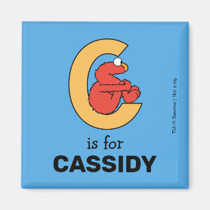 Elmo Alphabet C Orange Magnet