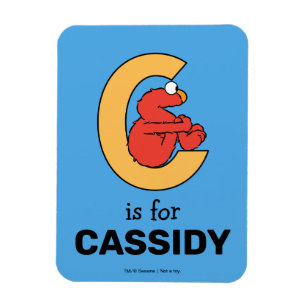 Elmo Alphabet C Orange Magnet
