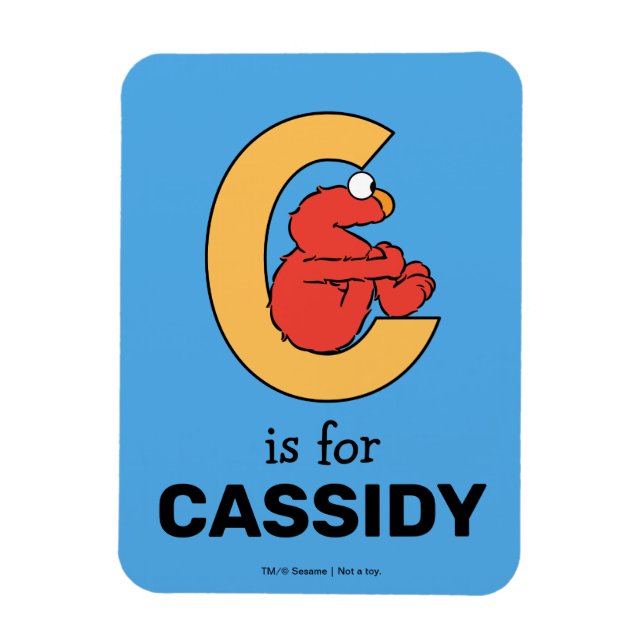 Elmo Alphabet | C Orange Magnet (Vertical)