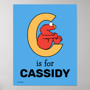 Elmo Alphabet C Orange Poster
