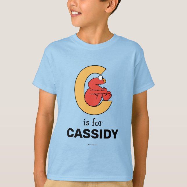Elmo Alphabet | C Orange T-Shirt (Front)