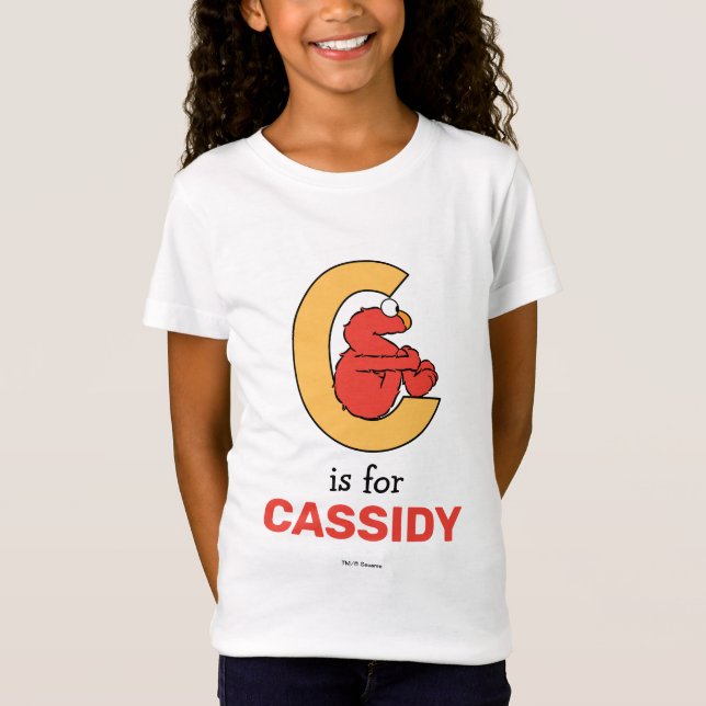 Elmo Alphabet | C Orange T-Shirt (Front)