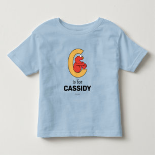 Elmo Alphabet   C Orange Toddler T-Shirt