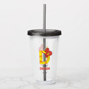 Elmo Alphabet D Duck Acrylic Tumbler