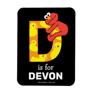 Elmo Alphabet D Duck Magnet