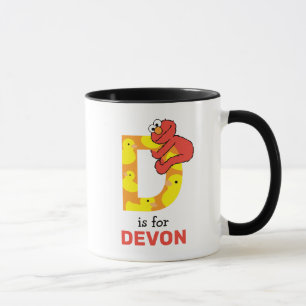 Elmo Alphabet   D Duck Mug