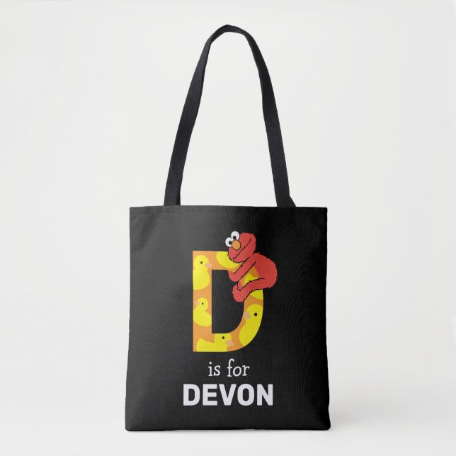 Elmo Alphabet | D Duck Tote Bag (Front)