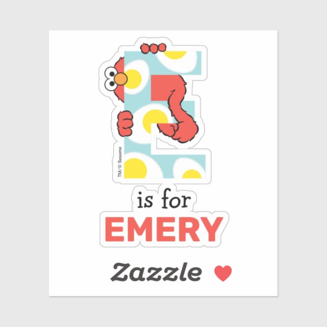 Elmo Alphabet | E Eggs (Sheet)