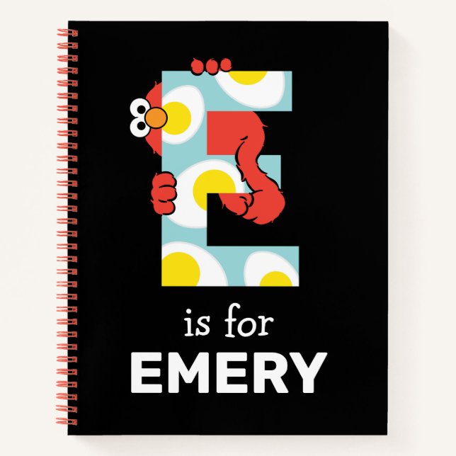 Elmo Alphabet | E Eggs Notebook (Front)