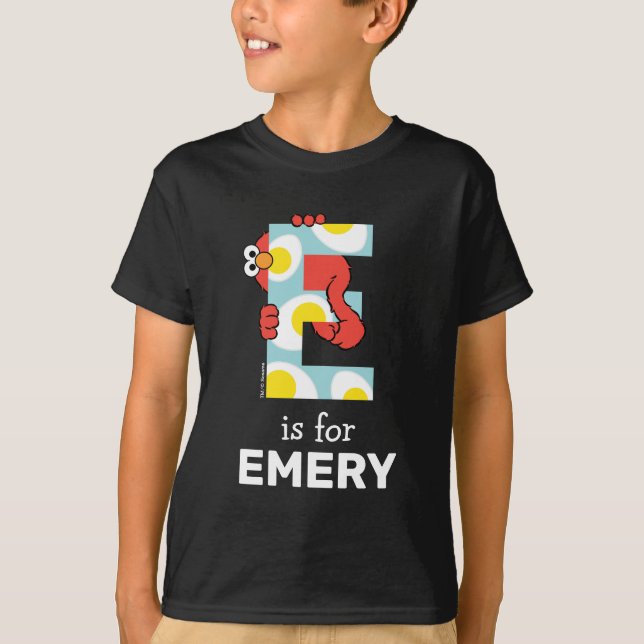Elmo Alphabet | E Eggs T-Shirt (Front)