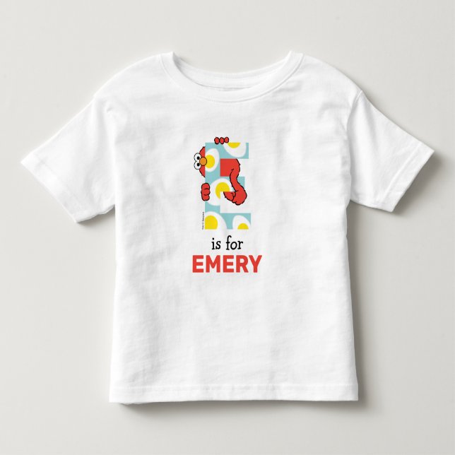 Elmo Alphabet | E Eggs Toddler T-Shirt (Front)