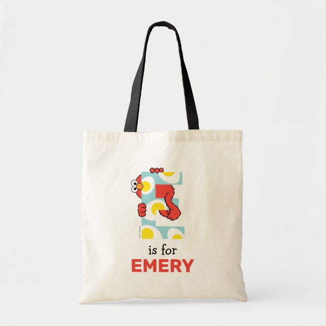 Elmo Alphabet | E Eggs Tote Bag (Front)