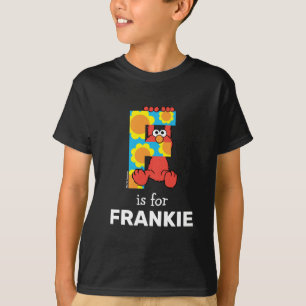 Elmo Alphabet   F Flowers T-Shirt
