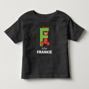 Elmo Alphabet   F Green Toddler T-Shirt