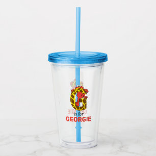 Elmo Alphabet G Giraffe Acrylic Tumbler
