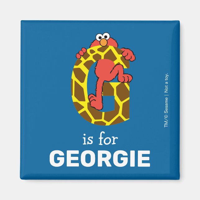Elmo Alphabet | G Giraffe Magnet (Front)