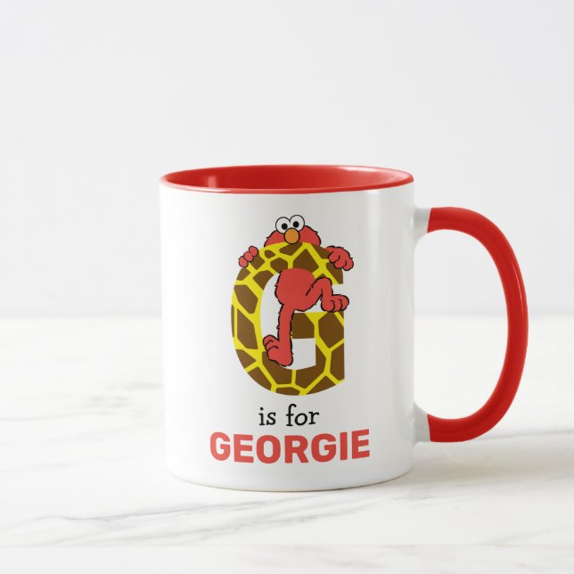 Elmo Alphabet | G Giraffe Mug (Right)