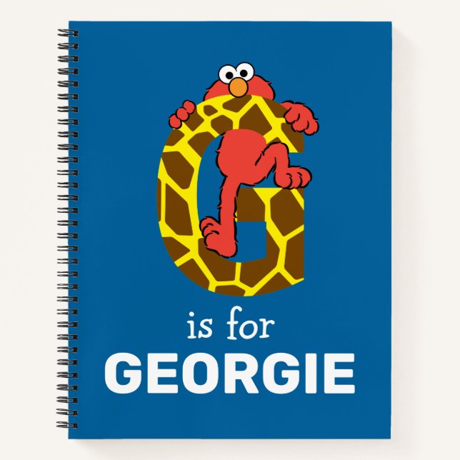 Elmo Alphabet | G Giraffe Notebook (Front)
