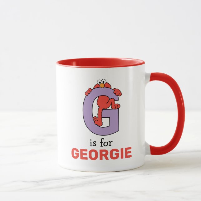 Elmo Alphabet | G Purple Mug (Right)