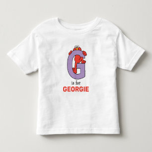 Elmo Alphabet G Purple Toddler T-Shirt