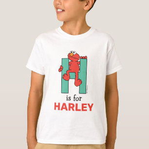 Elmo Alphabet   H Green T-Shirt