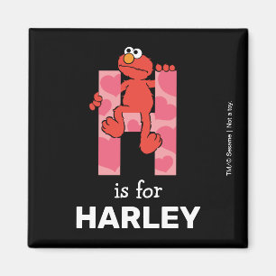 Elmo Alphabet   H Hearts Magnet