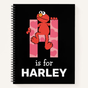 Elmo Alphabet   H Hearts Notebook