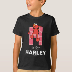Elmo Alphabet   H Hearts T-Shirt