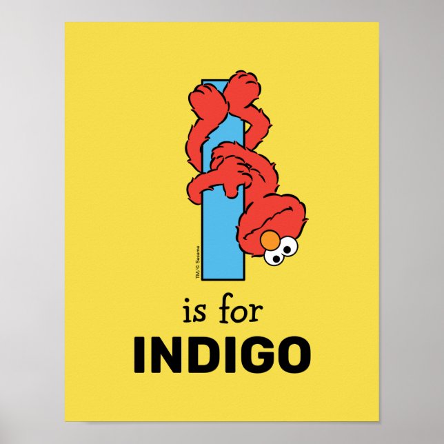 Elmo Alphabet | I Blue Poster (Front)