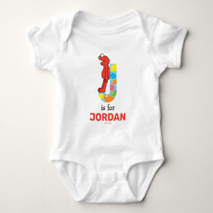 Elmo Alphabet   J Jelly Bean Baby Bodysuit