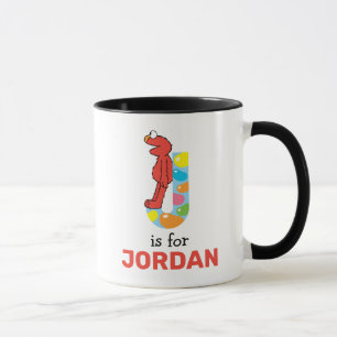 Elmo Alphabet J Jelly Bean Mug