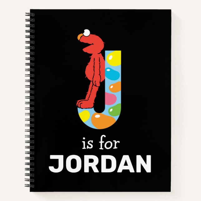 Elmo Alphabet | J Jelly Bean Notebook (Front)