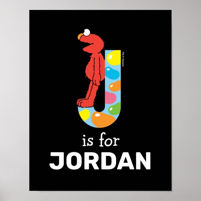 Elmo Alphabet | J Jelly Bean Poster (Front)