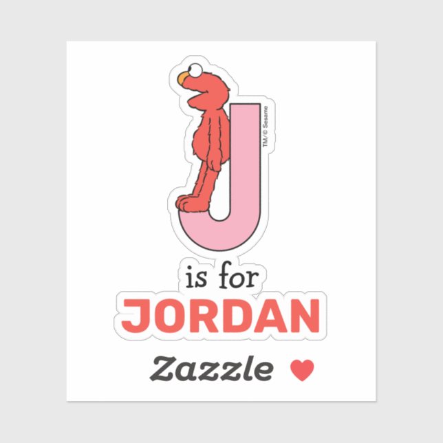 Elmo Alphabet | J Pink (Sheet)