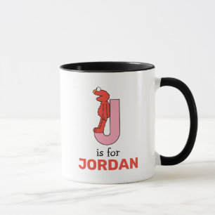 Elmo Alphabet J Pink Mug
