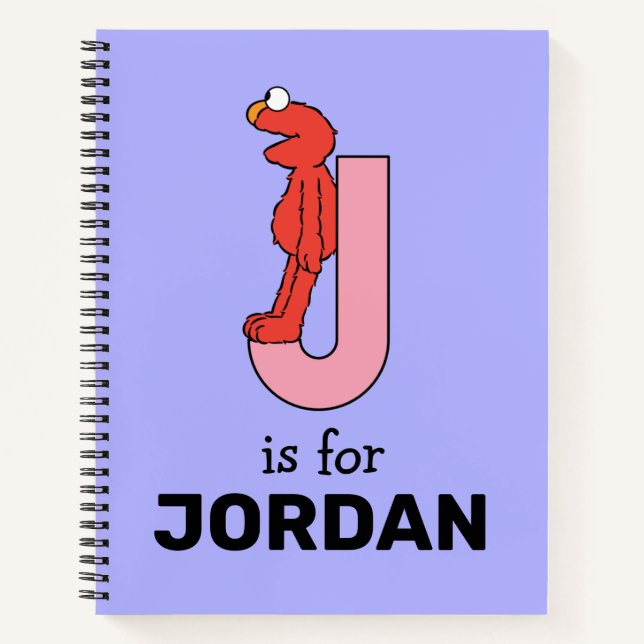 Elmo Alphabet | J Pink Notebook (Front)