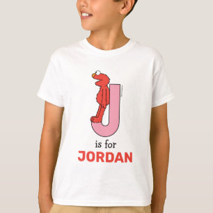 Elmo Alphabet   J Pink T-Shirt