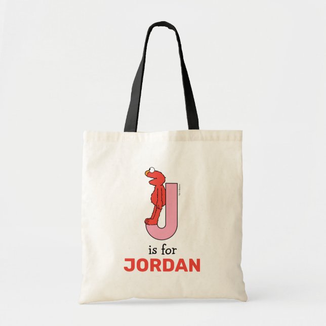 Elmo Alphabet | J Pink Tote Bag (Front)