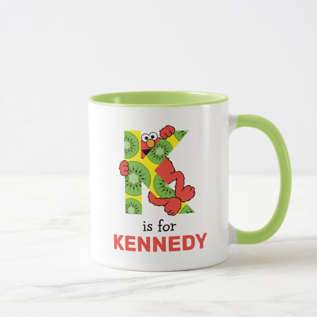 Elmo Alphabet | K Kiwi Mug (Right)