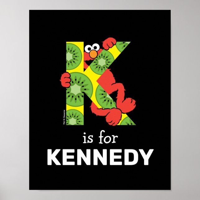 Elmo Alphabet | K Kiwi Poster (Front)